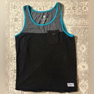 Element Black and Gray Tank with Blue Accents